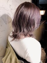 ナナカバイミーツハンド(nana.ca by meetsHAND)&nbsp;マッシュウルフ×ラベンダーカラーくびれミディ