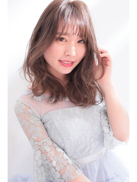 オラ ボーテ(Aura Beaute) 大人ガーリー ピンクチョコレート プリカール セミディ ゆるふわ