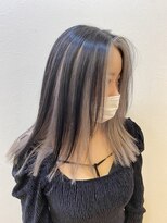 ヘアーグランデシーク(Hair Grande Seeek)&nbsp;インナーカラー　BLACK×WHITE☆
