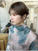 マッシュショートヘア丸みショートボブ20代30代表参道