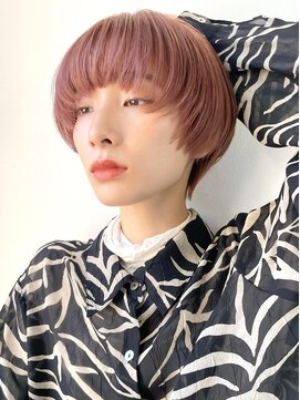 シータ(sheta) 【表参道sheta中澤】ピンクベージュマチルダボブマッシュバング