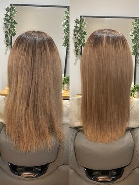 カーラ 北戸田店(Cara) 【Before→After】髪質改善/オージュア/ツヤ髪/ベージュブラウン