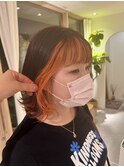 ピンクブラウン×オレンジ