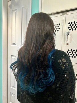 マティーナ ヘアー 池袋(Matina hair) 【インナーカラー×スカイブルー】20代30代40代50代