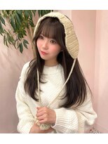 ボタン シブヤ(VOTAN SHIBUYA)&nbsp;ベージュ/韓国ヘア/渋谷/レイヤー/顔まわり/前髪