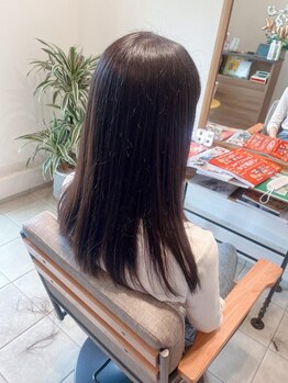 《盛岡/西青山》＊カット＋縮毛矯正\11,000＊梅雨時期でヘアセットにストレス感じている方におススメ♪