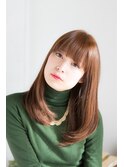 イメチェン/似合わせカット/フルバング/レッドブラウン/幡ヶ谷