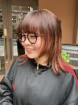 ココカラヘアー プラス(cococara‐hair plus)&nbsp;フェイスレイヤー/ウルフカット/ピンクブラウン/前髪あり