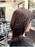 セミロングウルフカット（ミセス）