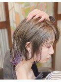 【GRAN HAIR南店】インナーカラー☆ブルーバイオレット