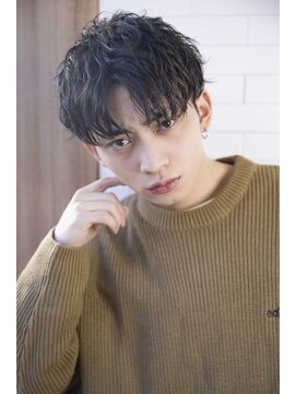 シティ(CITY) 【小久保style】ベリーショートニュアンスパーマダークアッシュ