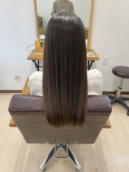 ヘアーサロン ソラ(Hair Salon SORA)の写真/スピーディ×リーズナブルな[大人ナチュラルストレート]☆ダメージに合わせて薬剤を厳選してくれる◎