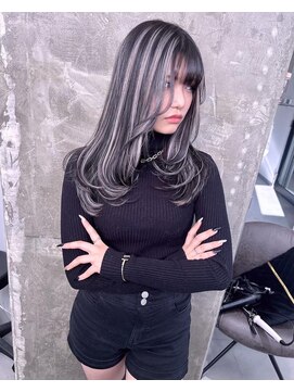 キング 梅田(K!ng) 縮毛矯正髪質改善ハイライトレイヤーカット梅田美容室エクステ