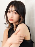 【La fith】外ハネミディ×インナーカラー