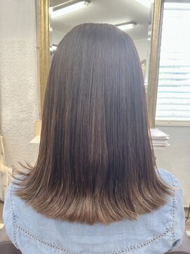 ビーンヘアスタジオ 蒲田(Bean hair studio) 朝のスタイリング短縮ストレート