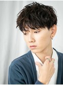 20代30代ダークアッシュツイスパツーブロック韓国ヘアf仙台