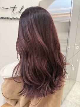 ブリーチ無しピンクブラウン×小野ふゆり