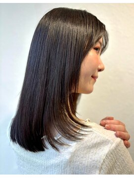 COVER HAIR ACADEMY 北浦和【カバーヘア アカデミー】北浦和西口店【4/6 OPEN(予定)】 髪質改善/縮毛矯正/黒髪ミディアムレイヤー/ダークアッシュp