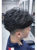 MEN’S HAIR/サーフカール/刈り上げセンターパート/千葉駅