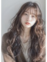 グランツ(GLANZ) シースルーバング×ルーズな抜け感ウェーブロング
