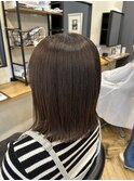 ミルクティーブロンド/ダークブルー/鎌取/市川いづみ