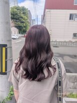 カラフェ(carafe) ワインレッド 暖色カラー 髪質改善 札幌大通
