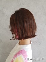クラン バイ ヘッドライト 栄店(clan by HEADLIGHT)&nbsp;外ハネボブ×ピンクイヤリングカラー