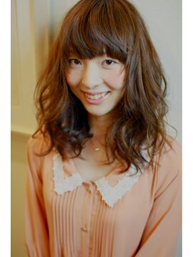 ポルム パプリカ(polum paprika) 20代30代無造作ウエーブ×ブラウンカラー