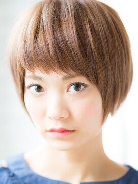 ルミナ オーガニックヘアー(LU3NA organic hair) 旬のミニマムショートはマッシュなバングで変化を加えて