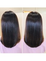 ナチュラル(Natural) 縮毛矯正×髪質改善×ミディアム♪【多賀城塩釜中野栄】