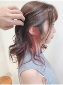インナーカラー×ピンクローズ