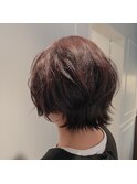 ボブウルフ白髪染めイルミナカラー表参道青山