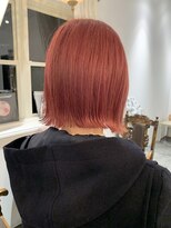 ニーナ(NINA)&nbsp;オレンジカラーに切りっぱなしボブ