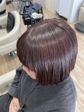 リプルヘアー ウエスト(ripple hair west) ボブ×レッド