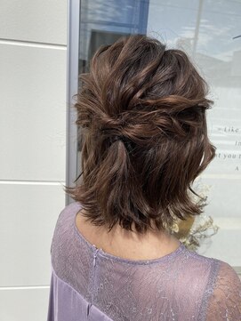 ポジ(poji) ハーフアップ