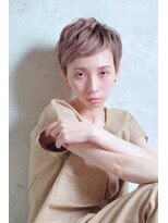 クシュ 所沢東口店(kusyu...)&nbsp;眉上バング×刈り上げボブ×スパイキーショート×ダブルカラー