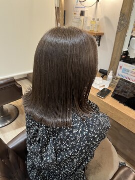 ナンプウ(Nanpu) オリーブグレー/赤味消しカラー/切りっぱなし◎20代30代40代