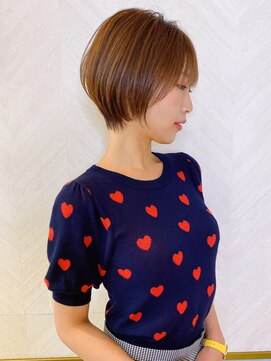 ロンド ストラーダ 心斎橋(Lond strada) ショート×ハイライト白髪ぼかし×シルキーベージュ[心斎橋]