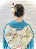 うなじスッキリアップヘア!結婚式 二次会 成人式 ドレス 着物