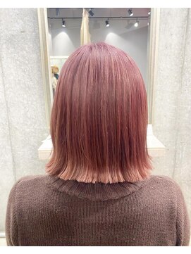 レイドバック(LAID BACK) 【代官山美容室】ベビーピンク☆ボブ