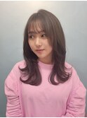 たっぷりセミロングレイヤー