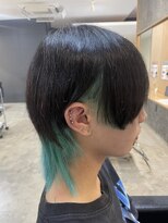 ニアウ 伊勢崎連取店(Niau)&nbsp;メンズマッシュウルフニュアンスインナーカラー