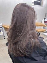 サイン 渋谷(SIGN)&nbsp;レイヤーカットイヤリングカラーラベンダーグレージュ