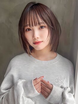 アグ ヘアー カノア 御影店(Agu hair kanoa)の写真/繊細でハイレベルなカット技!黄金バランスで小顔効果も。ショートボブ&前髪作りもお任せ！