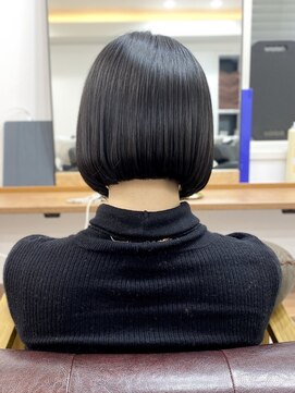 ランプ(Lamp) くびレイヤーグレーベージュニュアンスカラー白髪染め白髪ぼかし