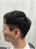 ツーブロックアップバングスタイル