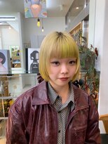 ラプト(rapt)&nbsp;ボブ×ベージュ×ライムグリーン