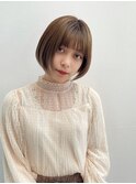 ミルクブラウン/ダークパープル/ナチュラルショート/夏/上尾