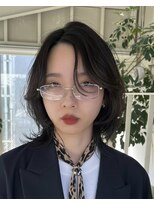 アクアオモテサンドウ(ACQUA omotesando)&nbsp;bレイヤーカットミディアムウルフカット前髪なしウルフ