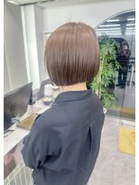 ロンドリゼル 札幌(Lond RiseL) オリーブグレー/前髪/ボブ/マロンベージュ/レイヤーカット/小顔